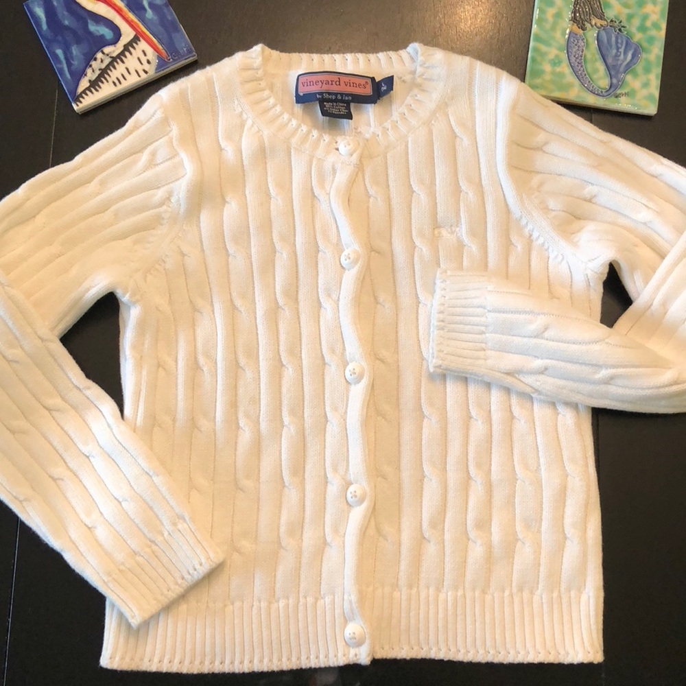 Girls Vineyard Vines cable sweater